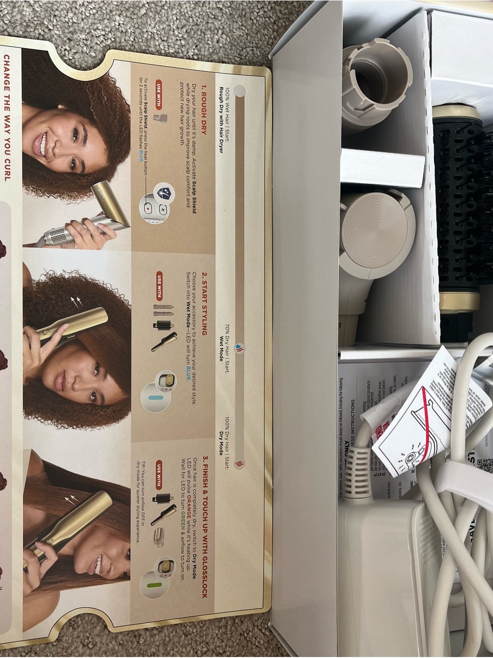 Shark Glam Hot Tool Air Styling & Drying System - Gold/Black - Picture 5 of 14